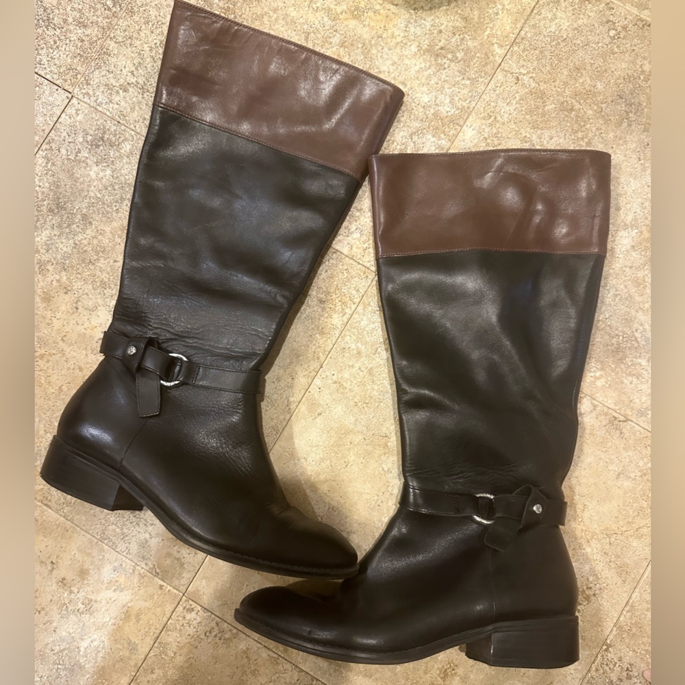 Ralph Lauren Leather Boots (wide calf)